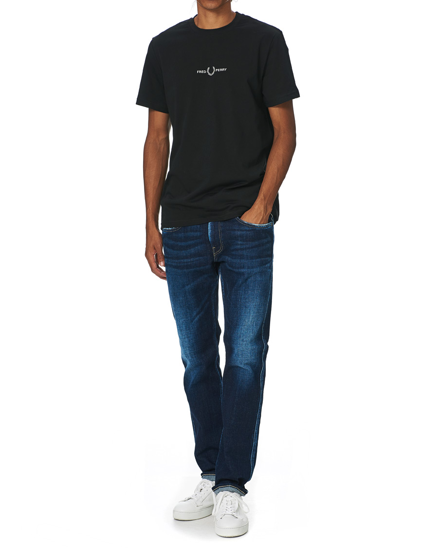Heren | T-shirts | Fred Perry | Embroidered T-Shirt Black