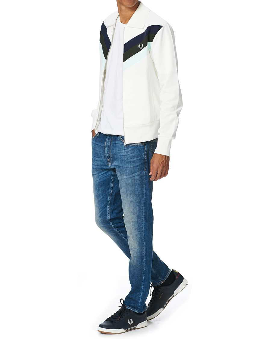 Heren | Fred Perry Bonded Leather Sneakers Navy | Fred Perry | Bonded Leather Sneakers Navy