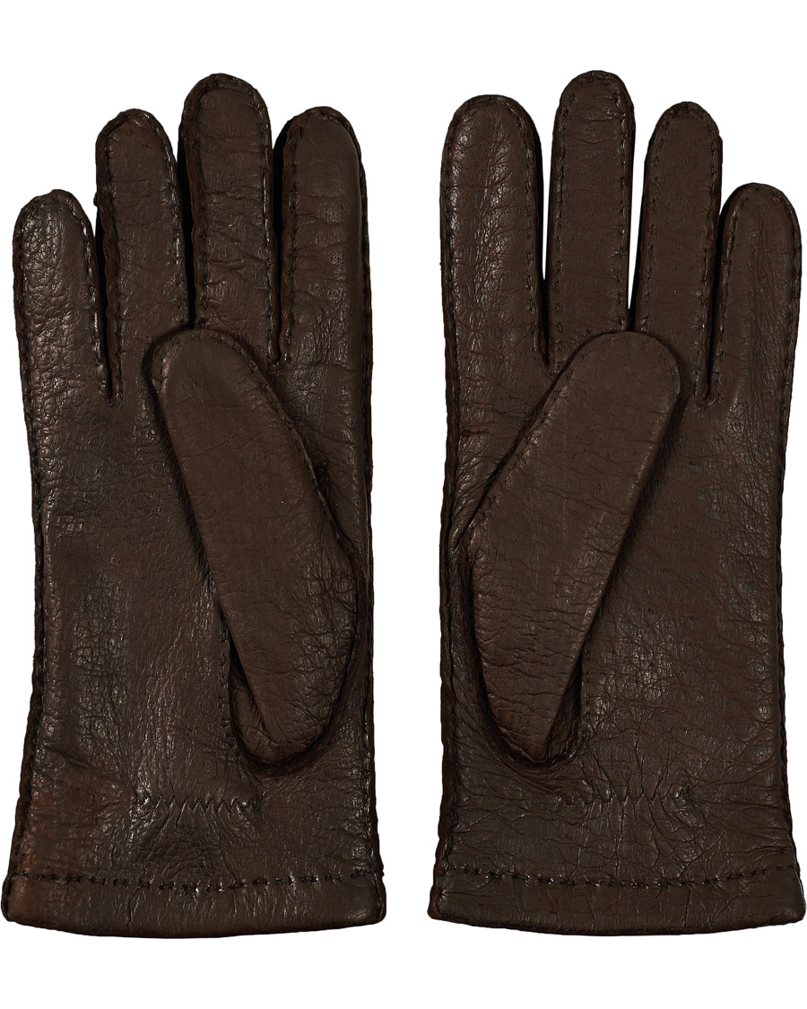 Heren | Handschoenen | Hestra | Peccary Handsewn Cashmere Glove Espresso
