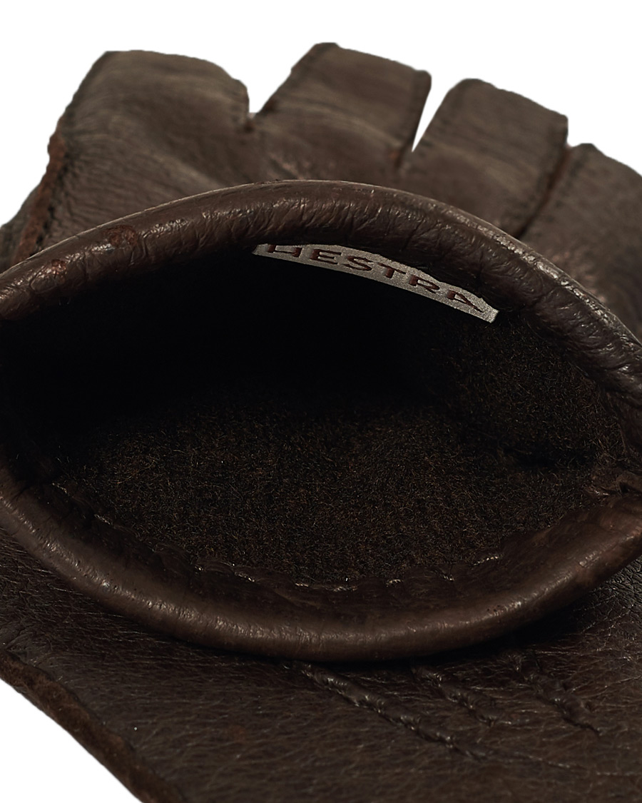 Heren | Handschoenen | Hestra | Peccary Handsewn Cashmere Glove Espresso