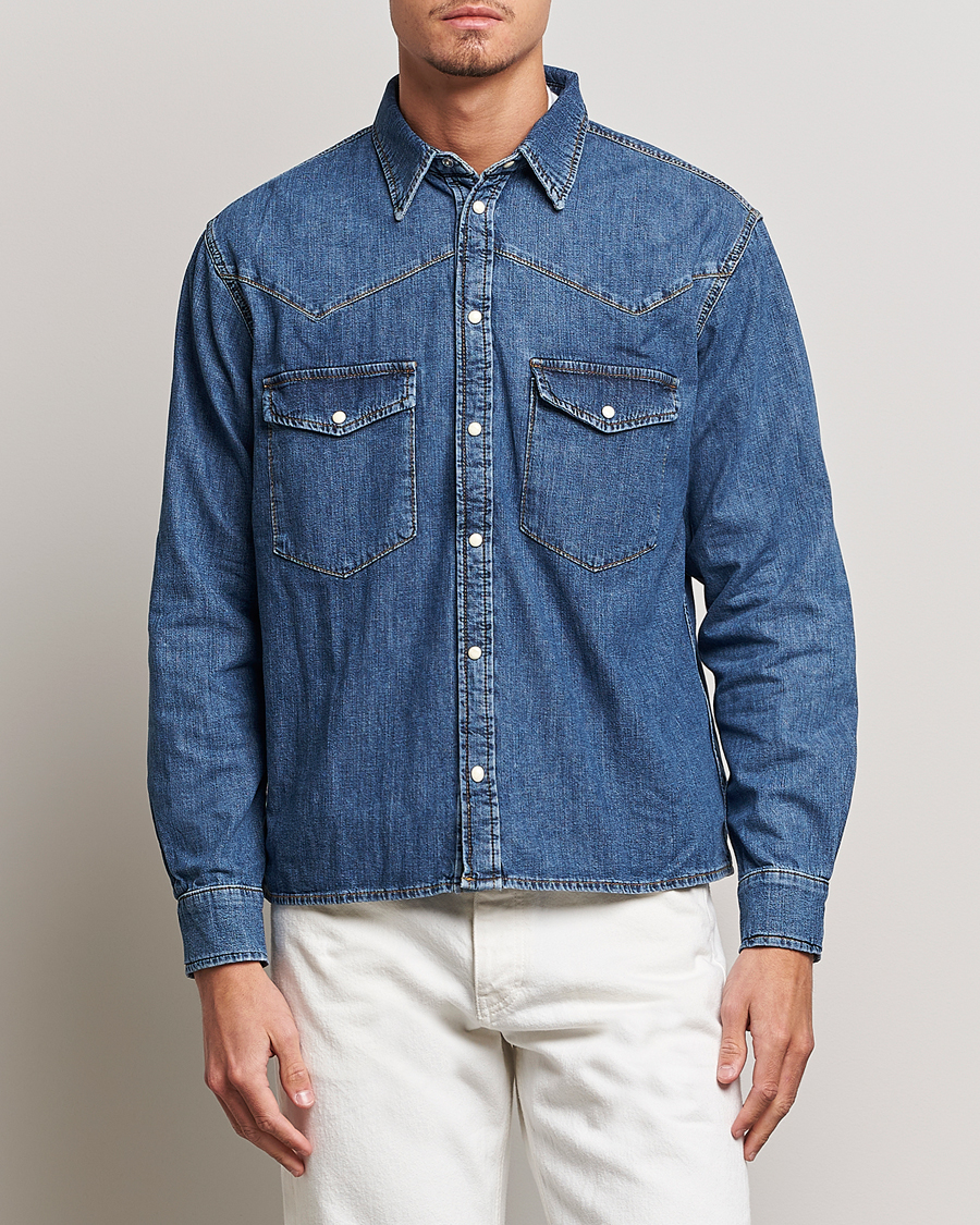 Heren | Spijker overhemden | Jeanerica | Bertrand Denim Shirt Vintage 95