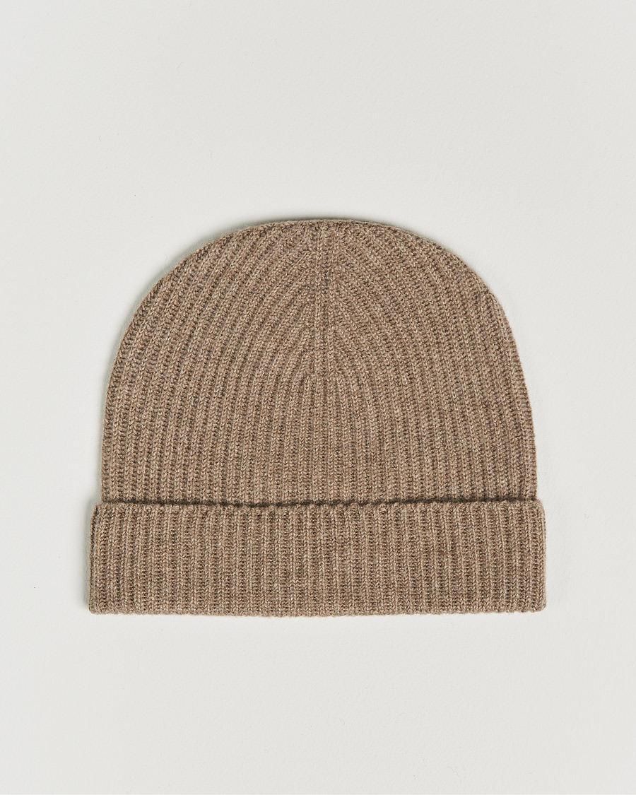Heren | Mutsen | Johnstons of Elgin | Cashmere Ribbed Hat Otter