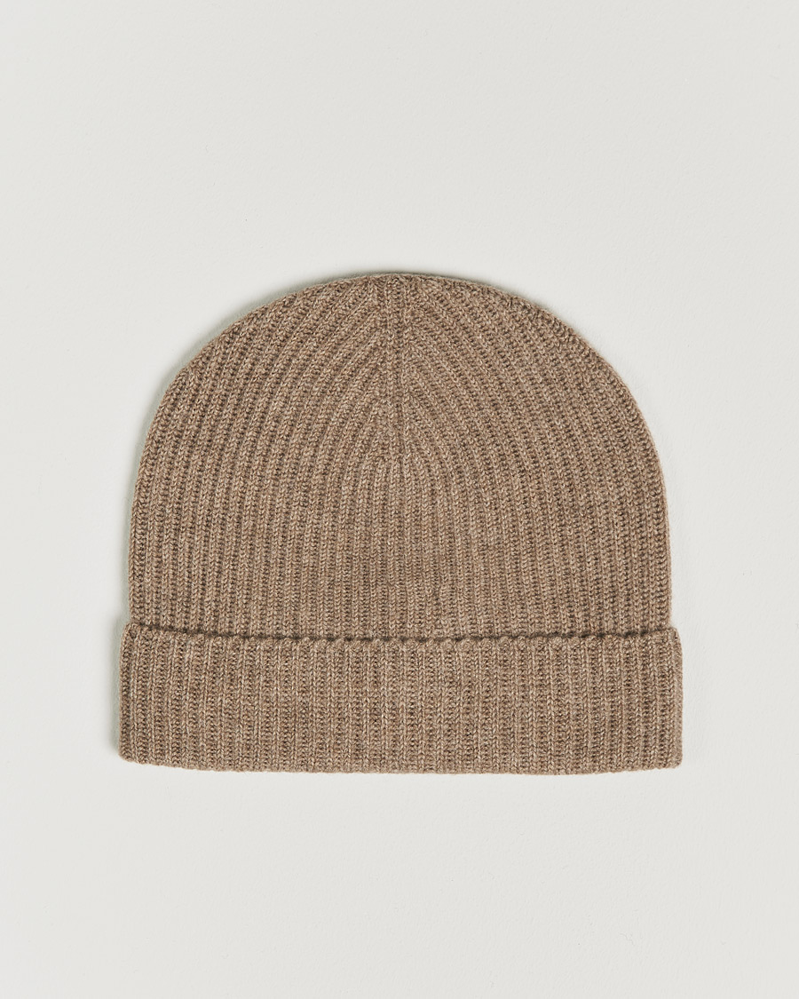 Heren | Mutsen | Johnstons of Elgin | Cashmere Ribbed Hat Otter