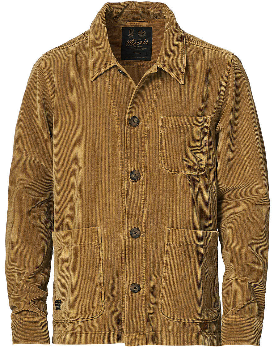 Heren | Overhemden | Morris | Pennon Cord Shirt Jacket Beige