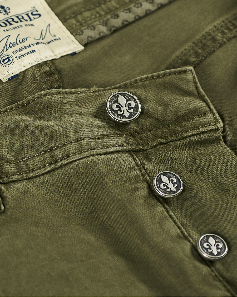 Heren | Broeken | Morris | James Brushed Chinos Olive