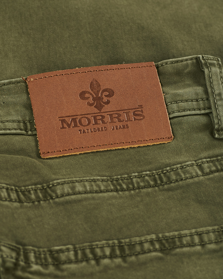 Heren | Broeken | Morris | James Brushed Chinos Olive