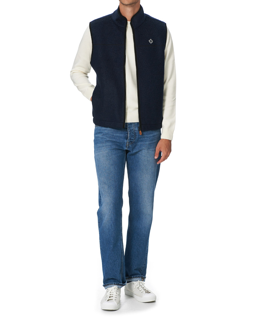 Heren | Gilets | Morris | Whitfield Pile Vest Navy
