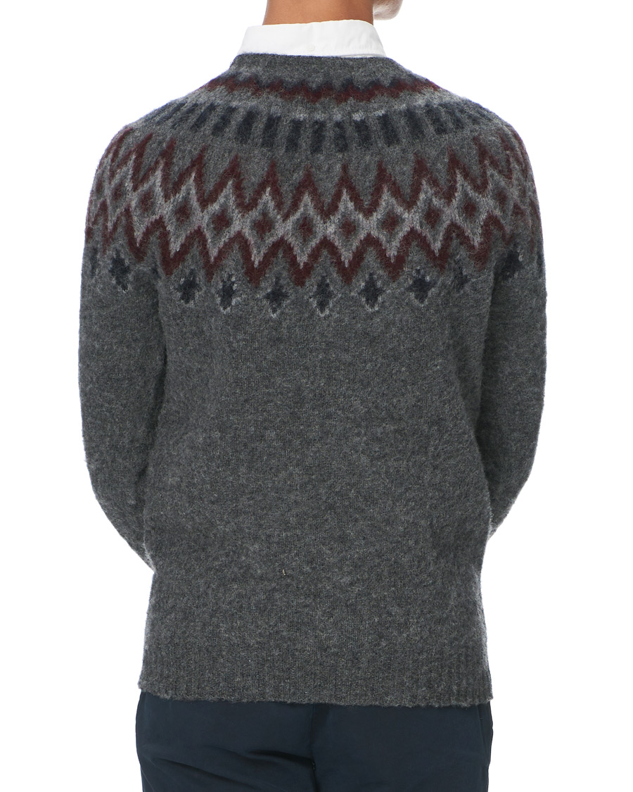 Heren | Truien | Howlin' | Brushed Wool Fair Isle Crew Sweater Oxford