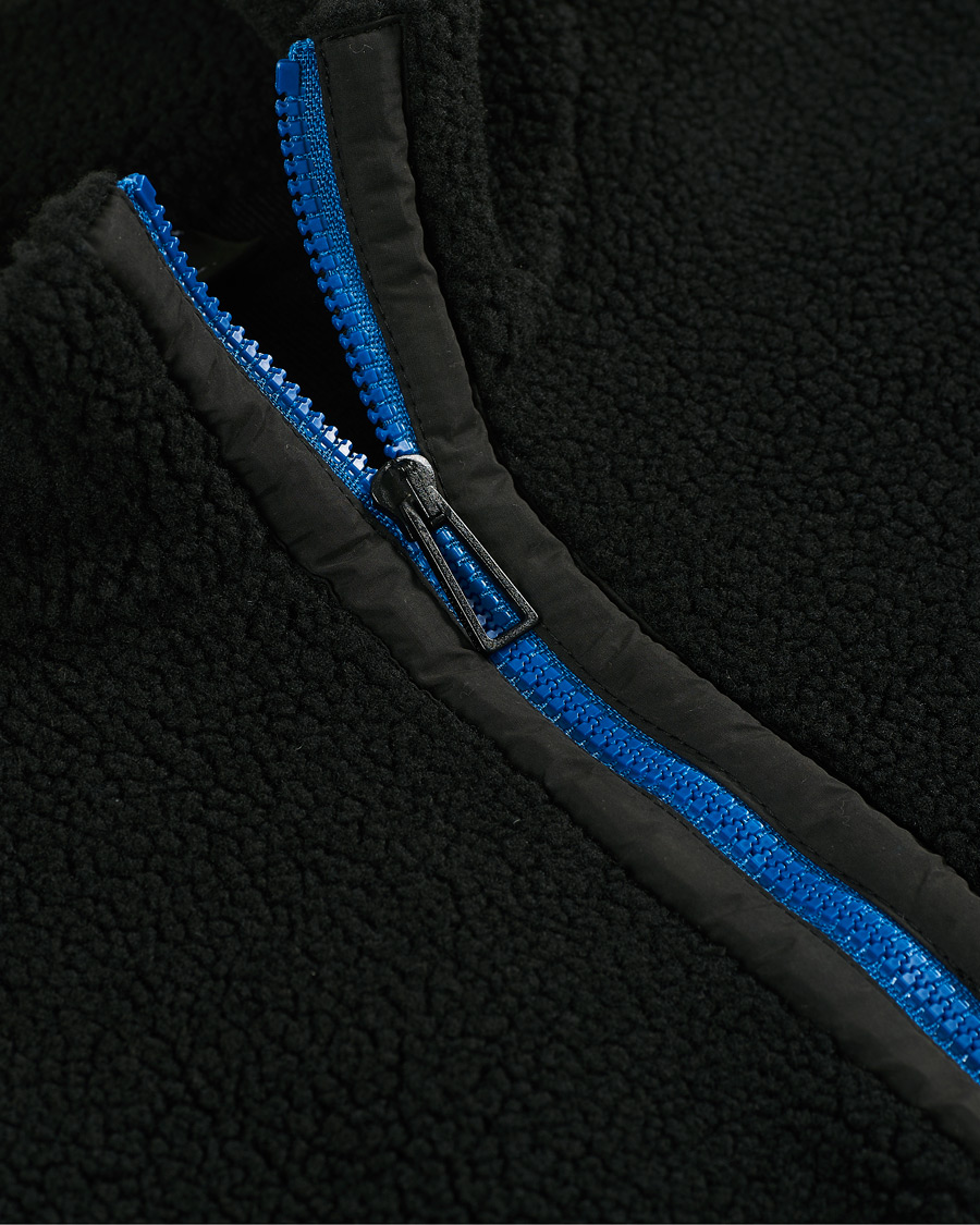 Heren | Truien | PS Paul Smith | Half Zip Fleece Sweater Black