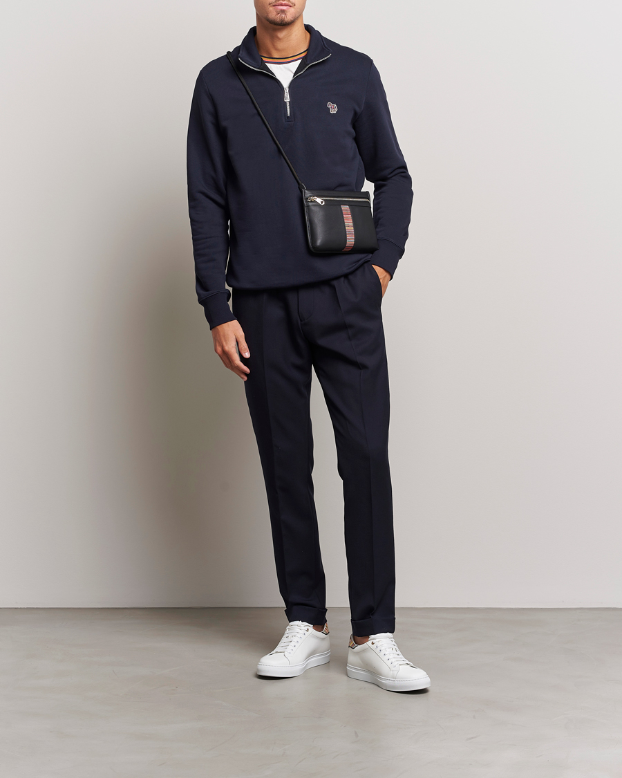 Heren | Broeken | Paul Smith | Drawstring Elastic Wool Pant Navy
