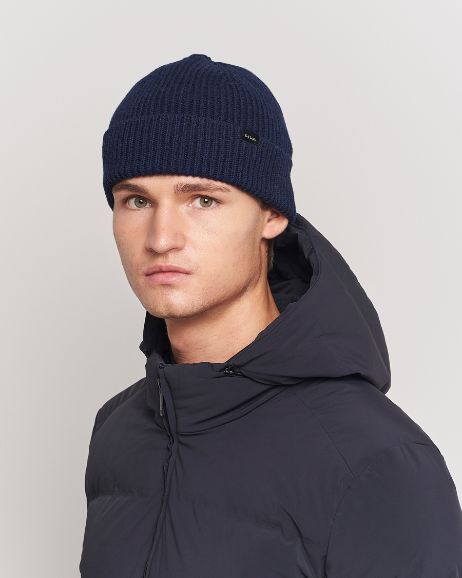 Heren |  | Paul Smith | Cashmere Beanie Navy