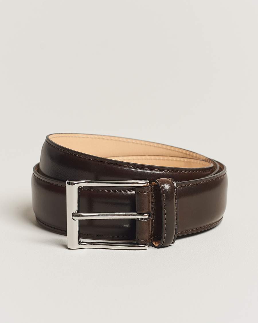 Heren | Riemen | Crockett & Jones | Belt 3.2 cm Dark Brown Cordovan