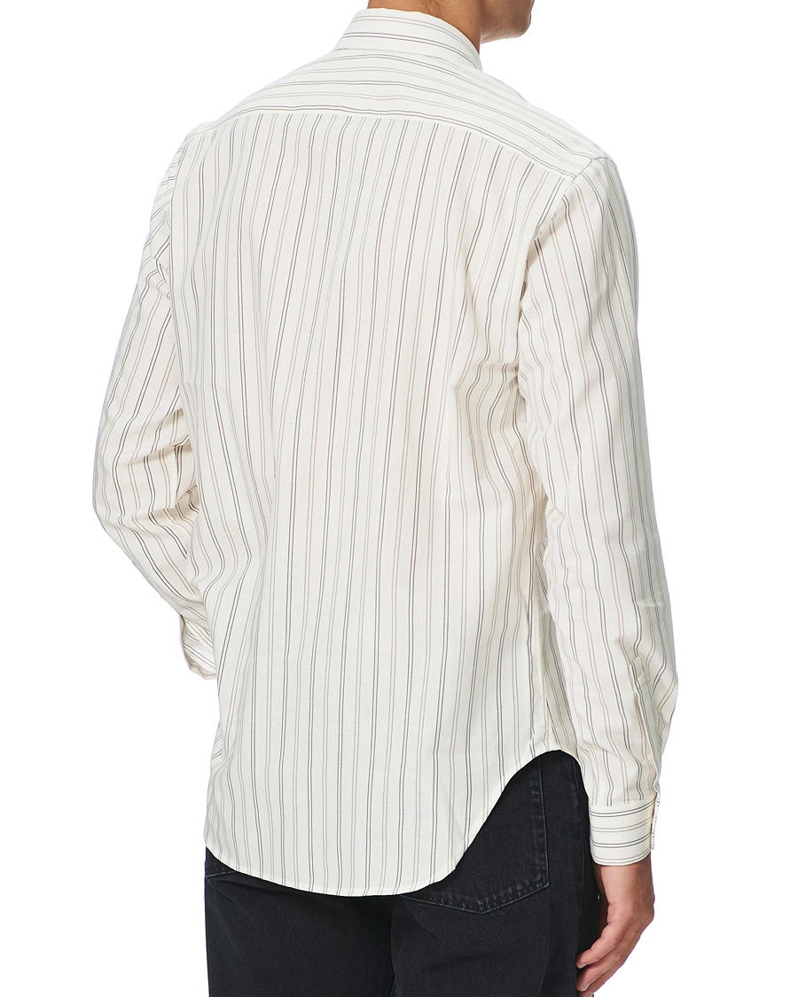 Heren | Overhemden | Sunflower | Dan Striped Cotton Shirt Off White