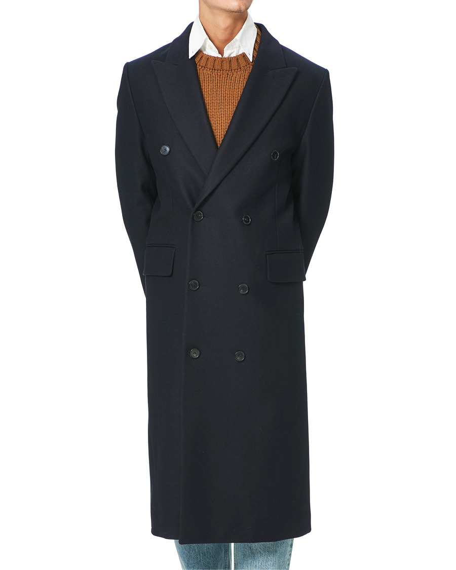 Heren | Jassen | Sunflower | Long Coat Navy