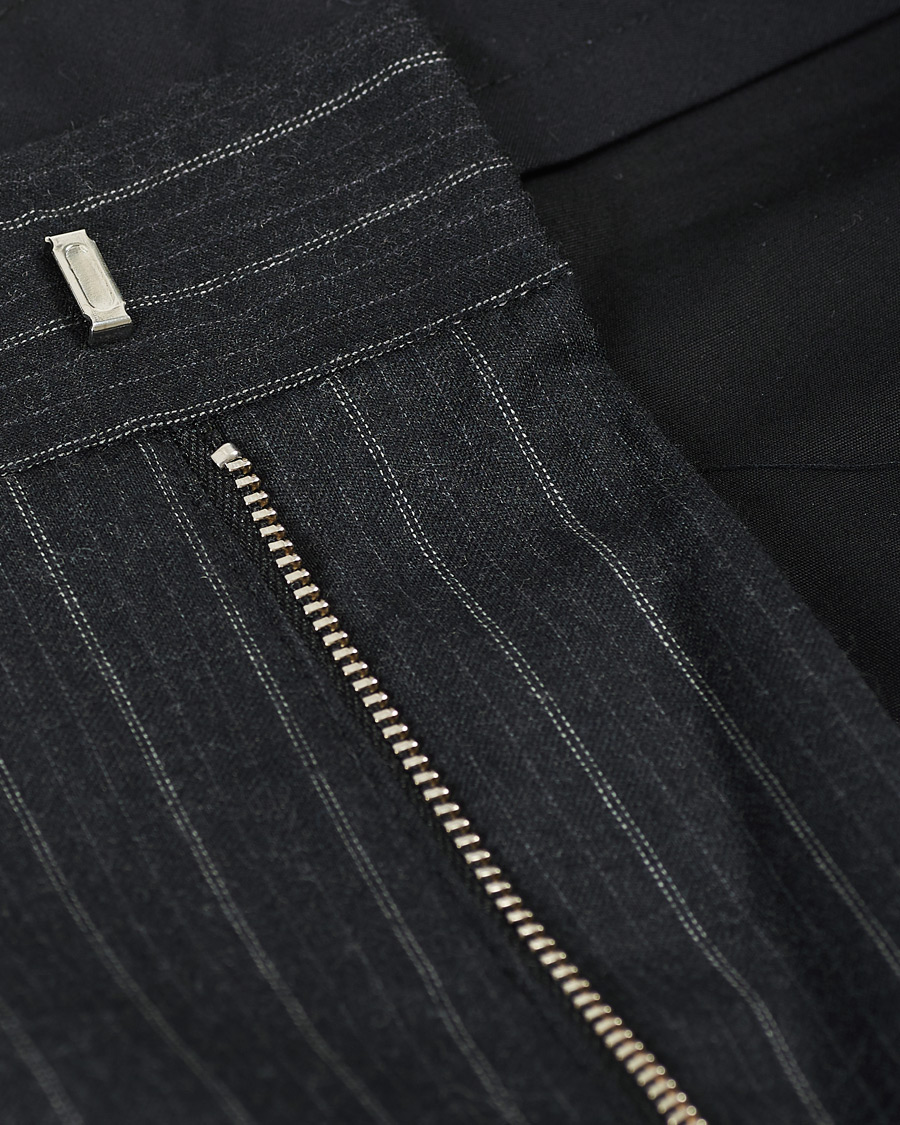 Heren | Broeken | Sunflower | Mac Pinstripe Wool Trousers Charcoal