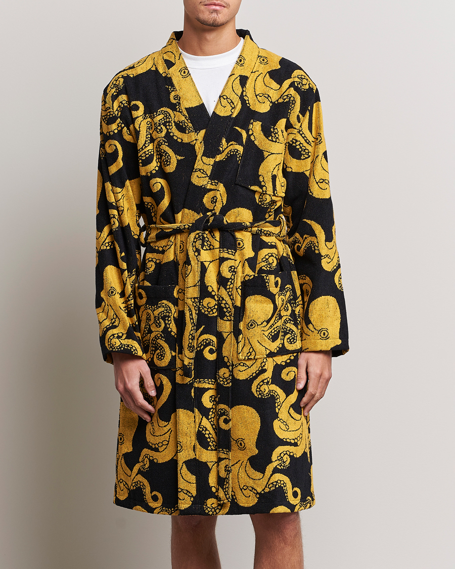 Men | Robes | OAS | Terry Robe Black Octo