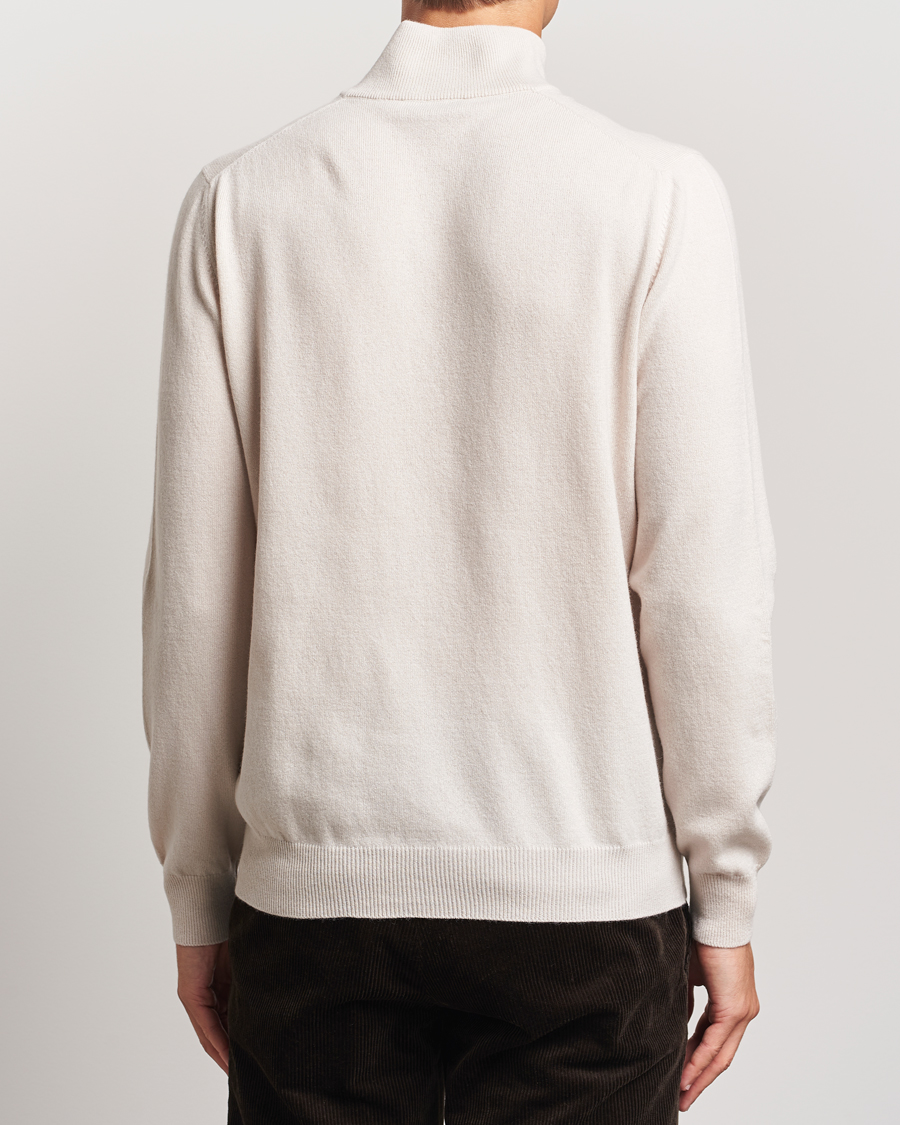Heren | Truien | Gran Sasso | Wool/Cashmere Half Zip Cream