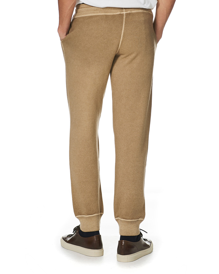 Heren | Broeken | Gran Sasso | Wool/Cashmere Sweatpants Beige