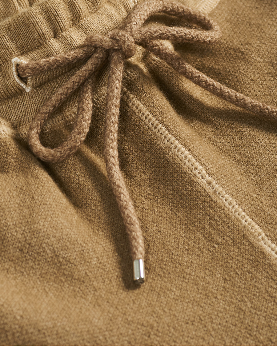 Heren | Broeken | Gran Sasso | Wool/Cashmere Sweatpants Beige