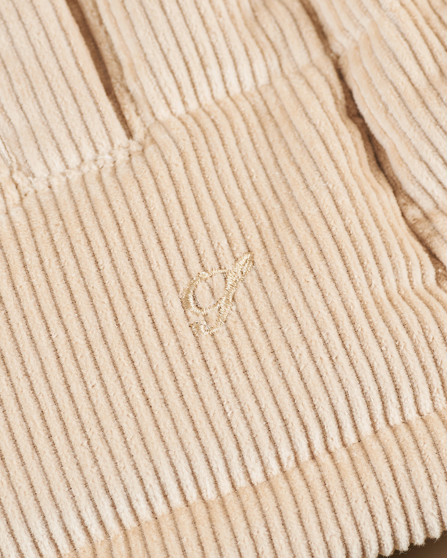 Heren | Jassen | Stenströms | Padded Corduroy Hood Vest Creme