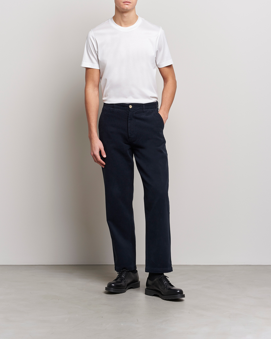 Heren | T-shirts | Eton | Filo Di Scozia Cotton T-Shirt White