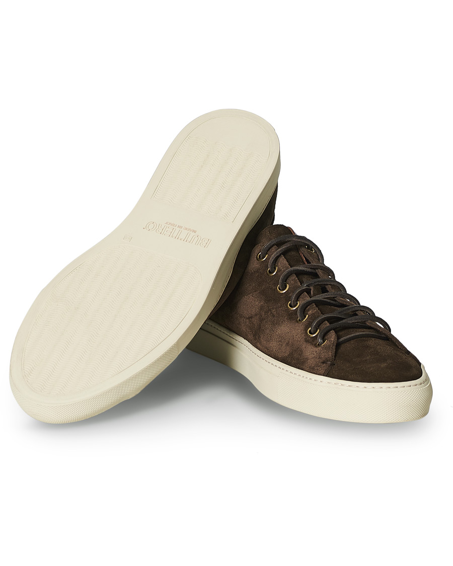 Heren | Buttero Suede Sneaker Dark Brown | Buttero | Suede Sneaker Dark Brown