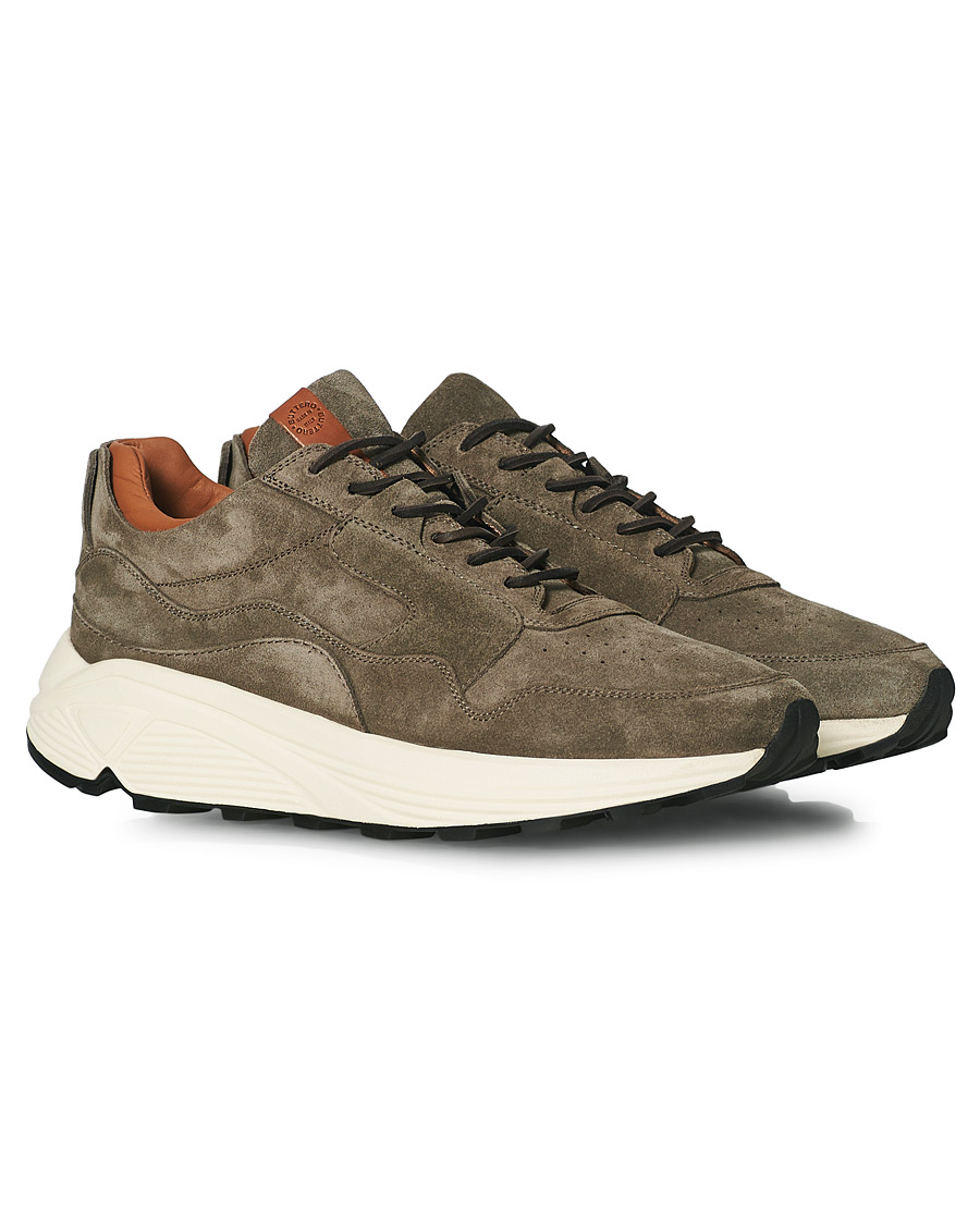 Heren | Buttero Vinci Suede Running Sneaker Taupe | Buttero | Vinci Suede Running Sneaker Taupe