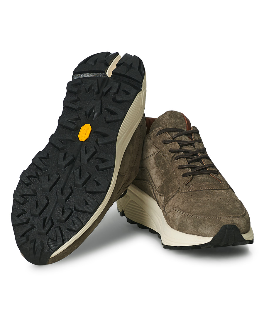 Heren | Buttero Vinci Suede Running Sneaker Taupe | Buttero | Vinci Suede Running Sneaker Taupe