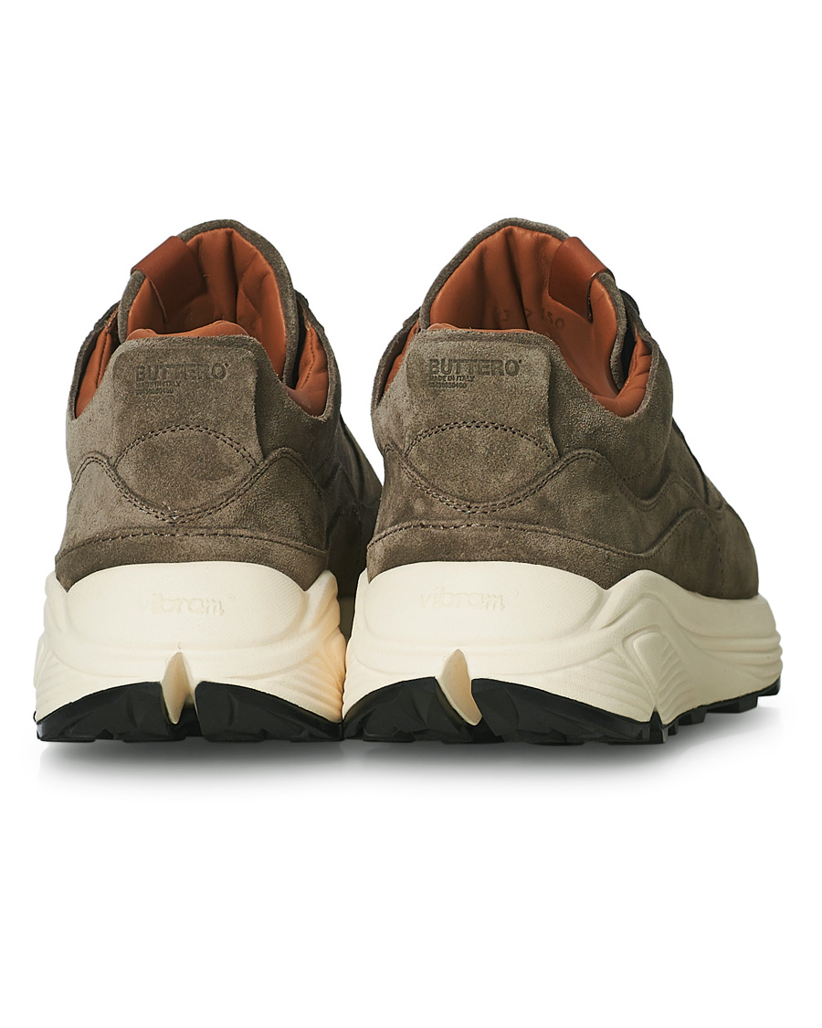 Heren | Buttero Vinci Suede Running Sneaker Taupe | Buttero | Vinci Suede Running Sneaker Taupe