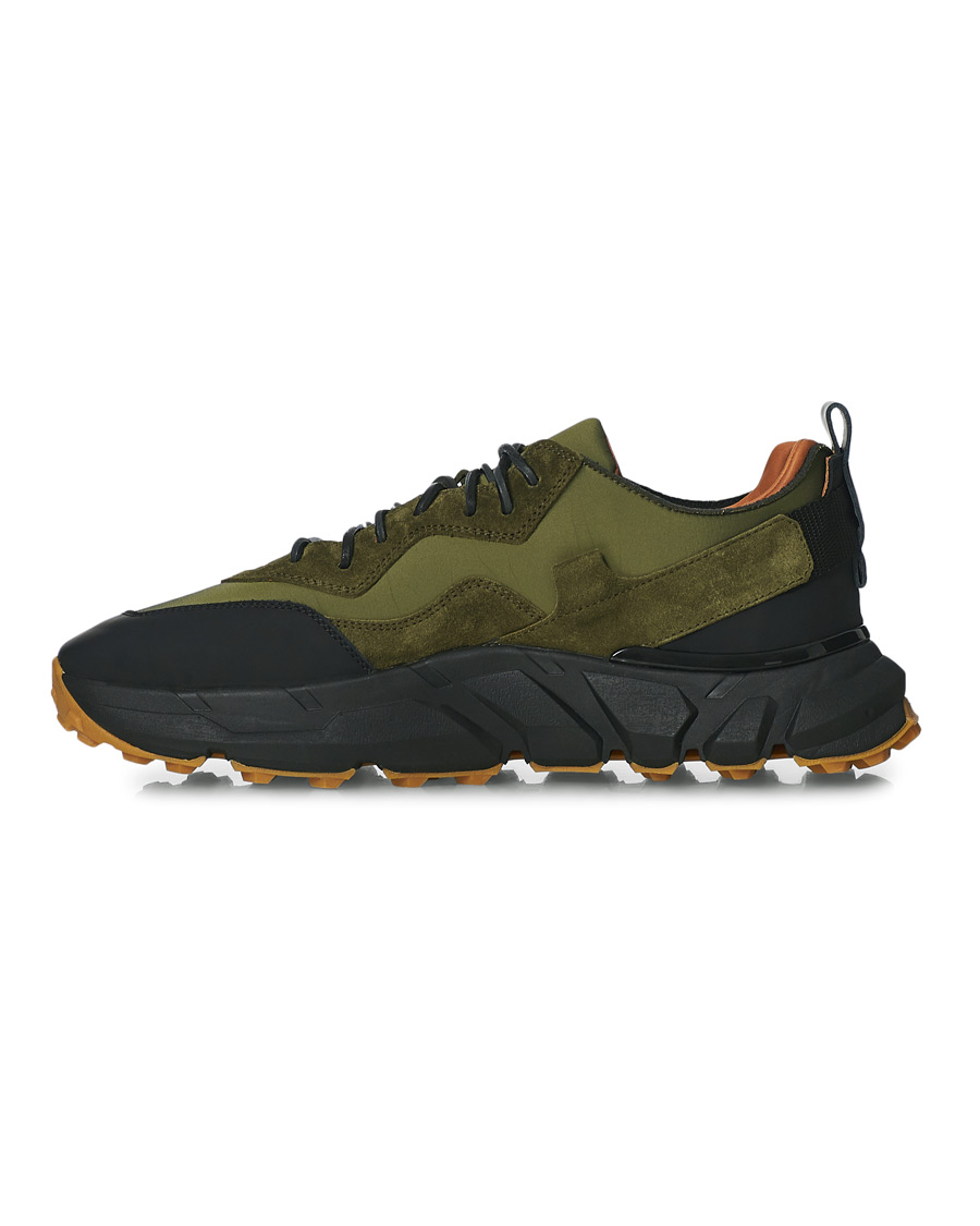 Heren | Buttero Spazio Running Sneaker Black/Olive | Buttero | Spazio Running Sneaker Black/Olive