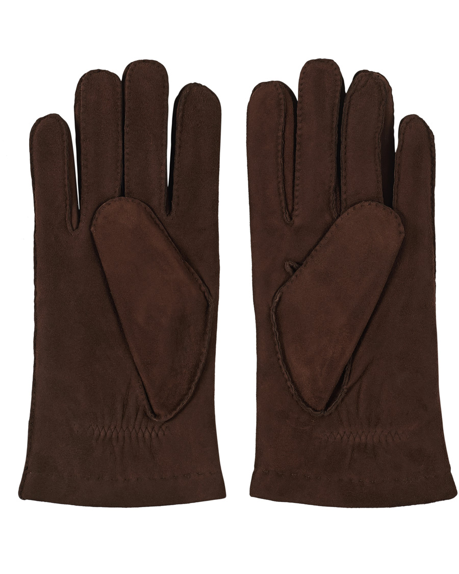 Heren | Hestra Arthur Wool Lined Suede Glove Marron | Hestra | Arthur Wool Lined Suede Glove Marron