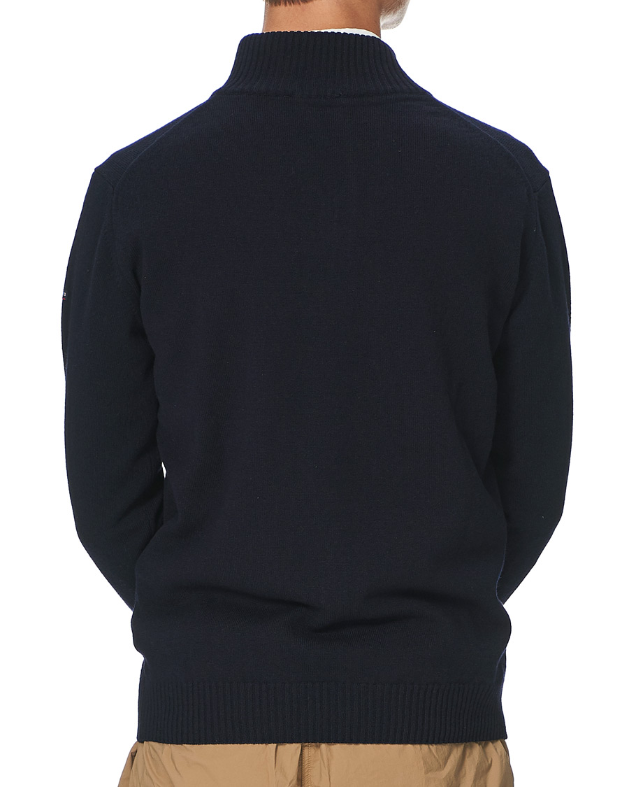 Heren | Truien | Armor-lux | Wool Zip Cardigan Navy