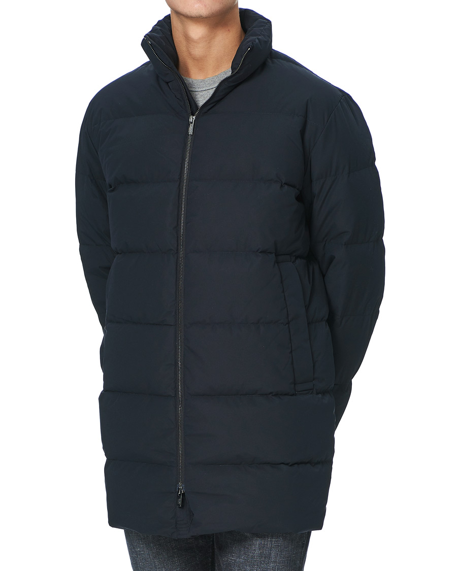 Heren | Jassen | Emporio Armani | Comfort Stretch Down Parka Navy