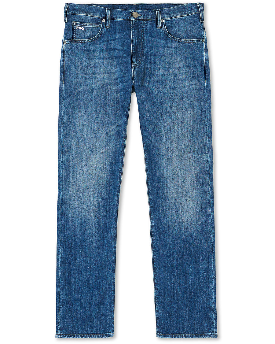 Heren | Jeans | Emporio Armani | Regular Fit Jeans Medium Blue