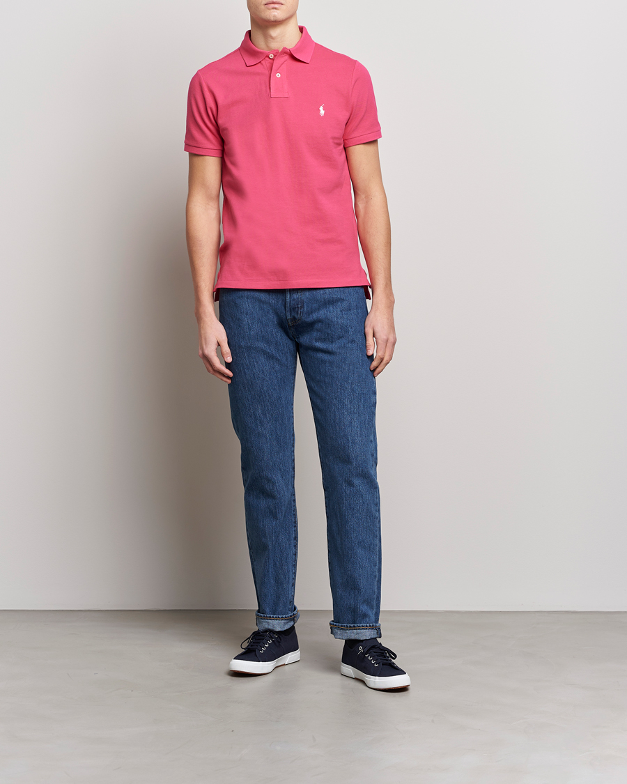 Heren | Polo's | Polo Ralph Lauren | Custom Slim Fit Polo Hot Pink