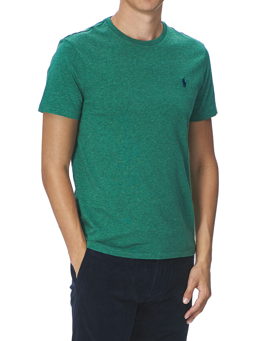 Heren | T-shirts | Polo Ralph Lauren | Custom Slim Fit Crew Neck Tee Green Heather