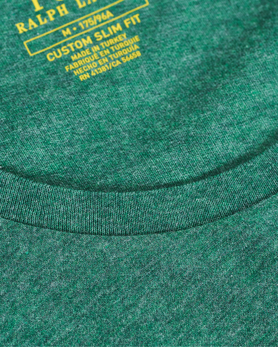 Heren | T-shirts | Polo Ralph Lauren | Custom Slim Fit Crew Neck Tee Green Heather
