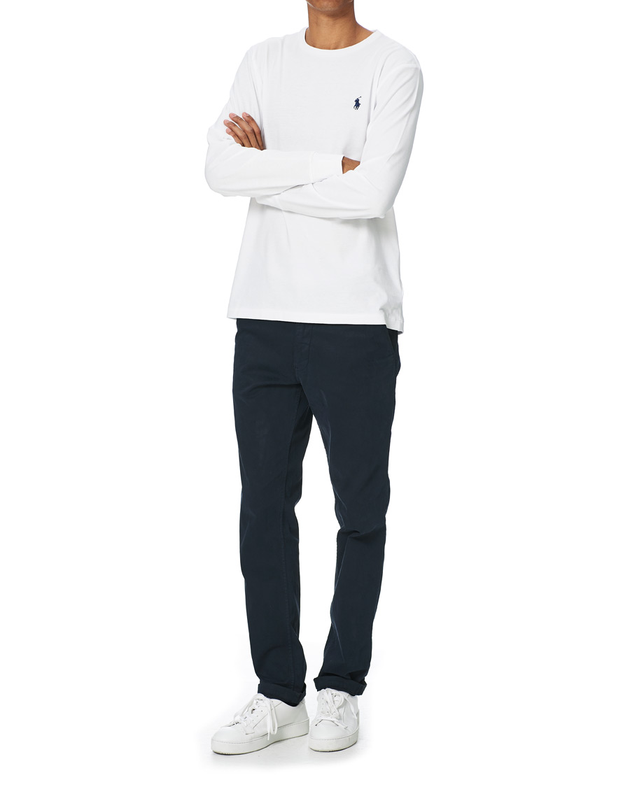 Heren | T-shirts | Polo Ralph Lauren | Custom Slim Fit Long Sleeve Tee White