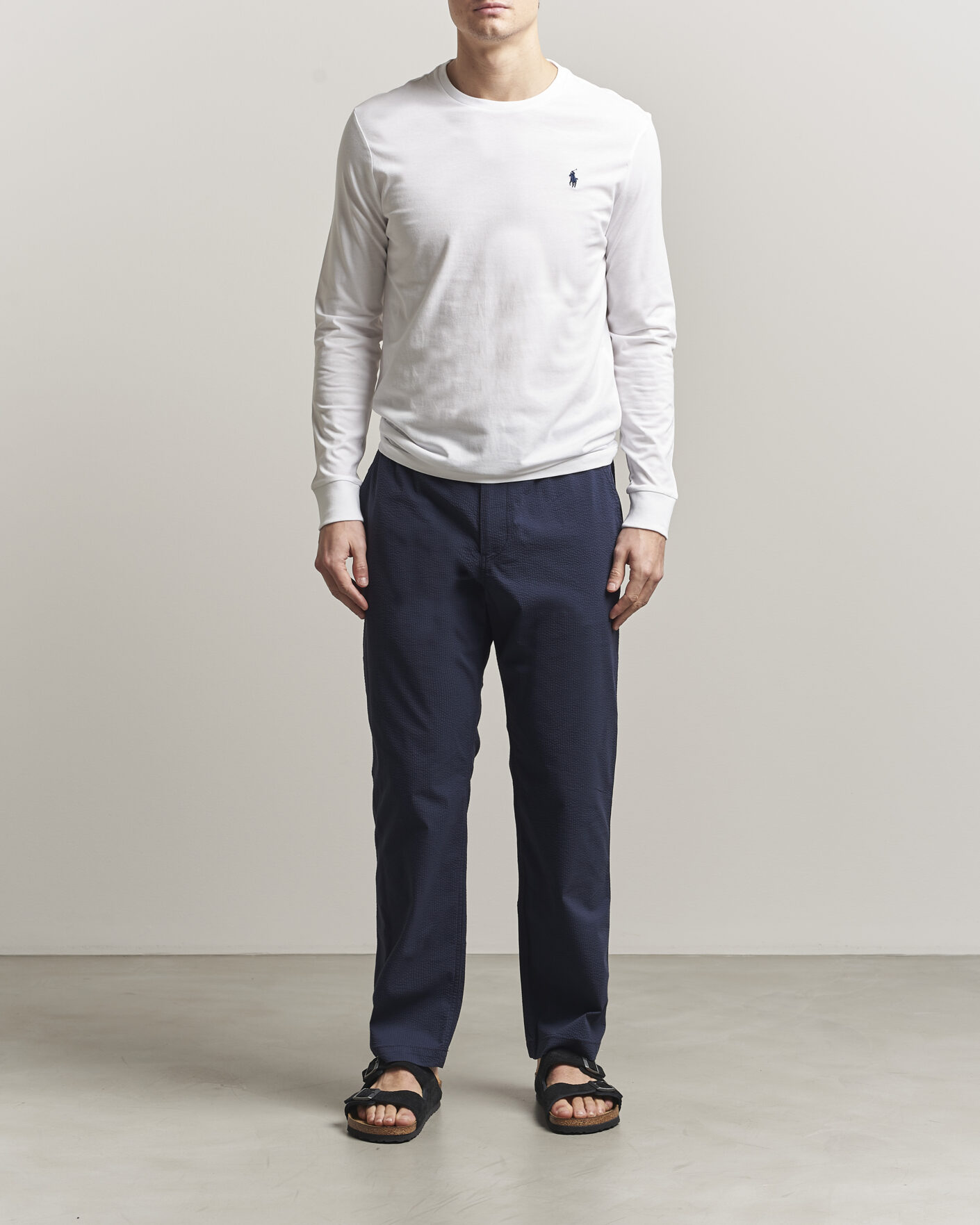 Heren | T-shirts | Polo Ralph Lauren | Custom Slim Fit Long Sleeve Tee White