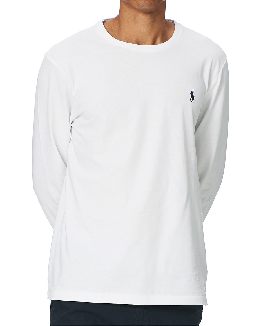 Heren | T-shirts | Polo Ralph Lauren | Custom Slim Fit Long Sleeve Tee White