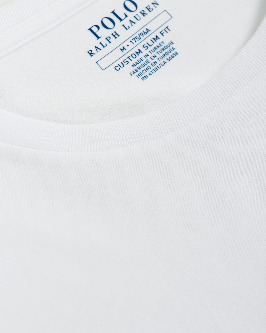 Heren | T-shirts | Polo Ralph Lauren | Custom Slim Fit Long Sleeve Tee White