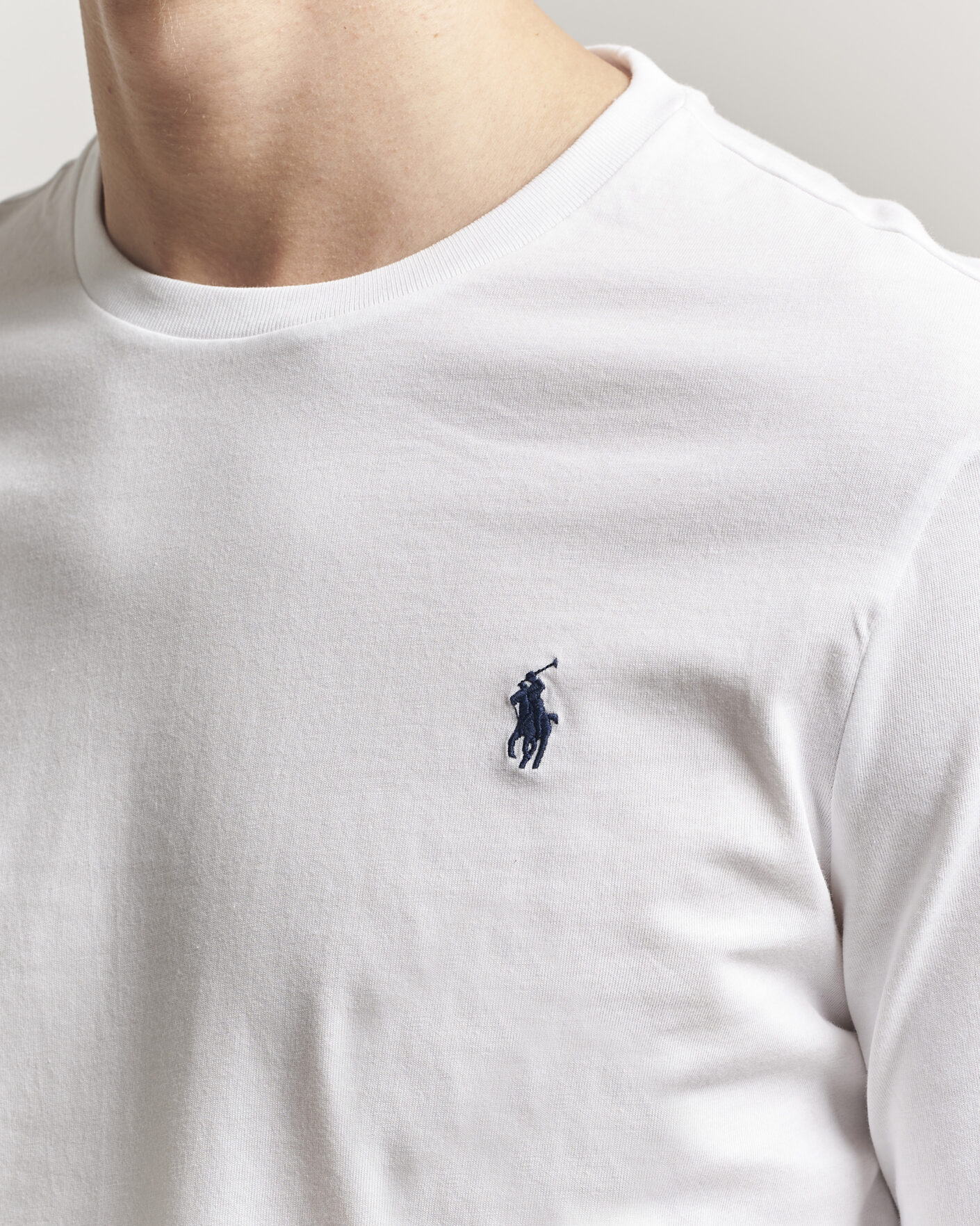 Heren | T-shirts | Polo Ralph Lauren | Custom Slim Fit Long Sleeve Tee White