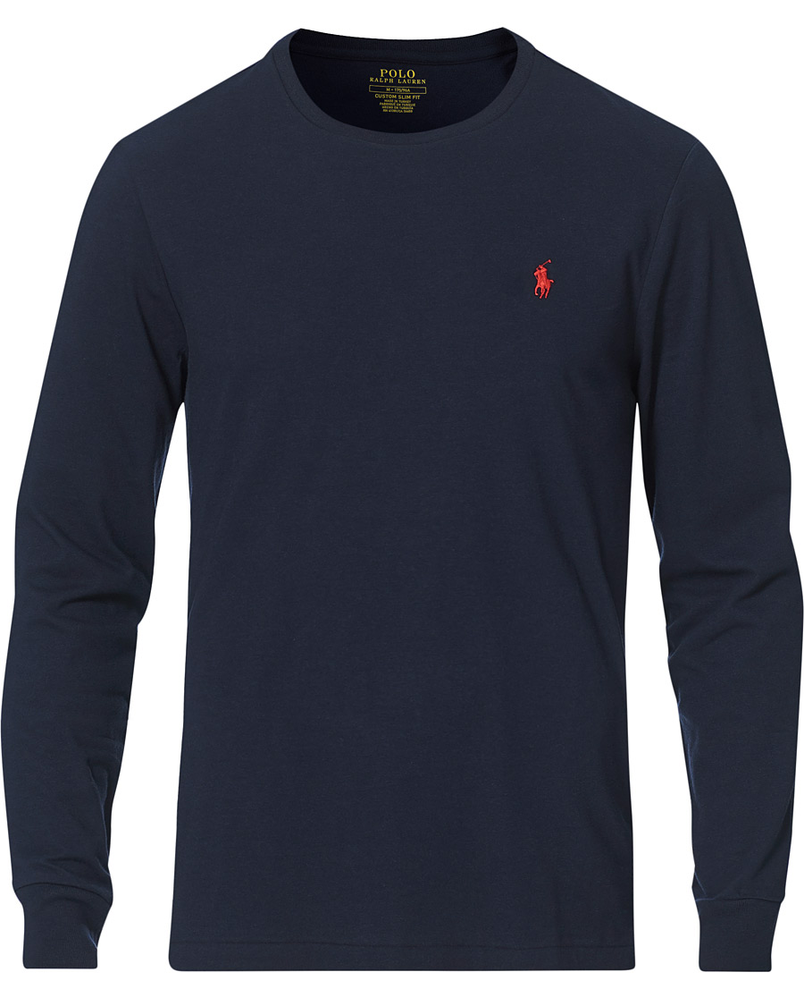 Heren | T-shirts | Polo Ralph Lauren | Custom Slim Fit Long Sleeve Tee Ink
