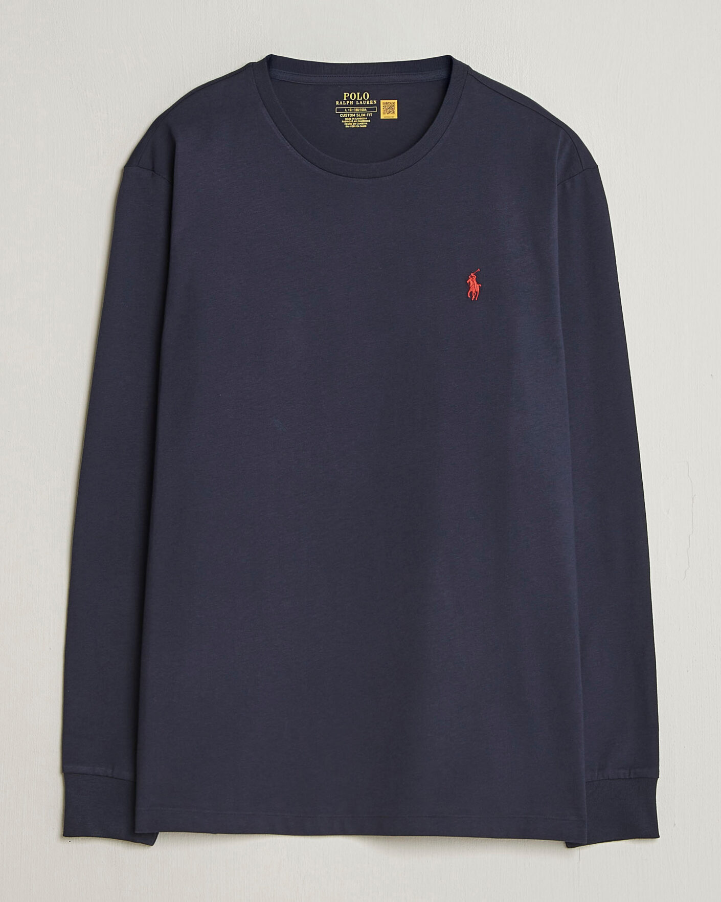 Heren | T-shirts | Polo Ralph Lauren | Custom Slim Fit Long Sleeve Tee Ink
