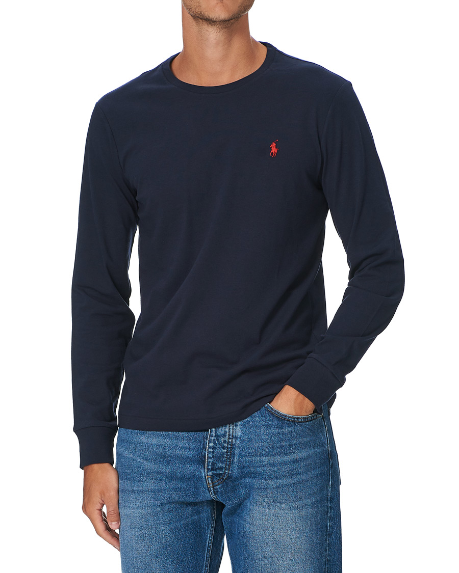 Heren | T-shirts | Polo Ralph Lauren | Custom Slim Fit Long Sleeve Tee Ink
