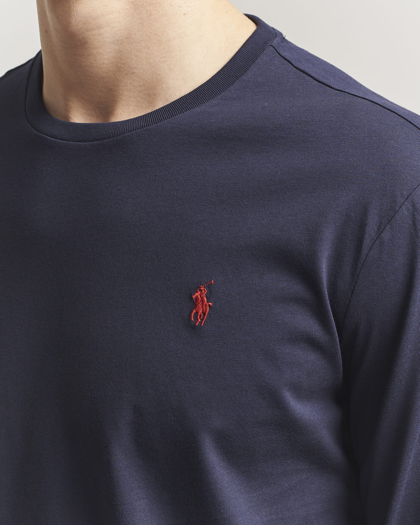 Heren | T-shirts | Polo Ralph Lauren | Custom Slim Fit Long Sleeve Tee Ink