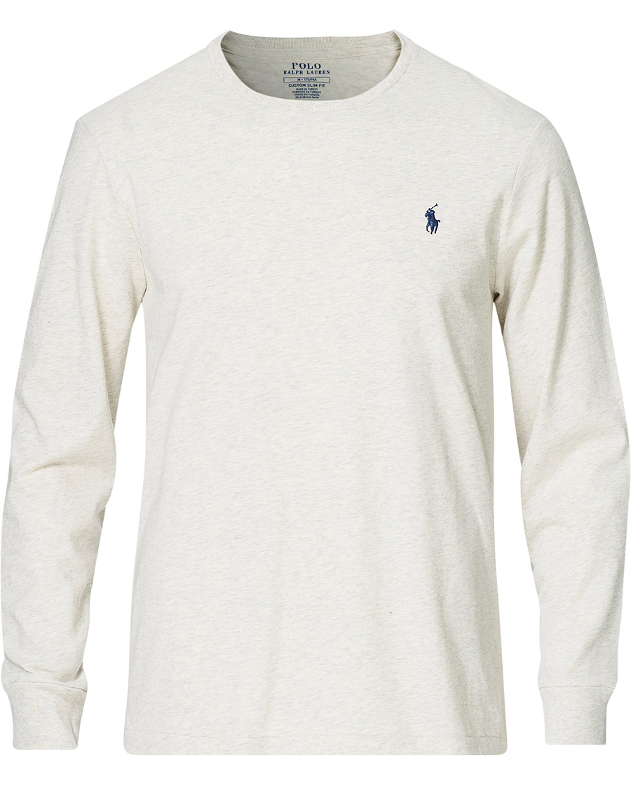 Heren | T-shirts | Polo Ralph Lauren | Custom Slim Fit Long Sleeve Tee American Heather