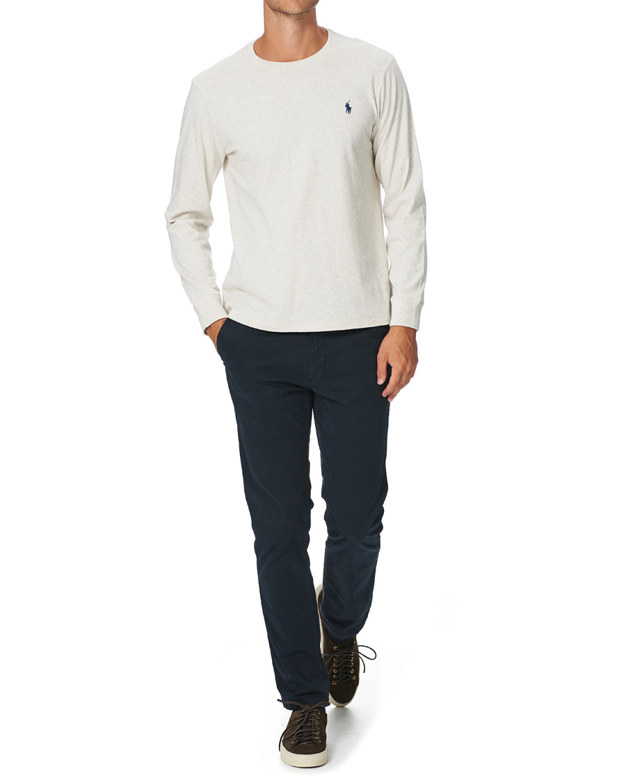 Heren | T-shirts | Polo Ralph Lauren | Custom Slim Fit Long Sleeve Tee American Heather