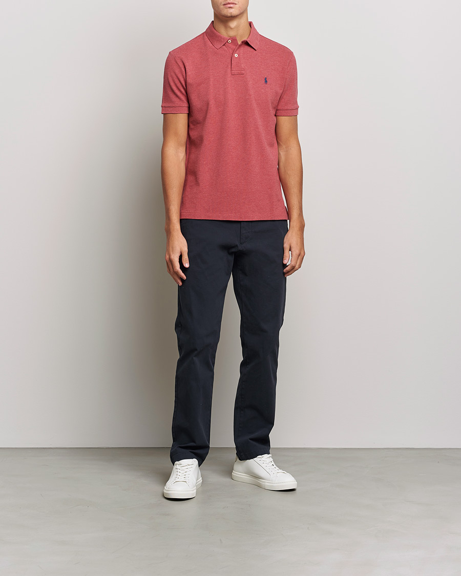 Heren | Polo's | Polo Ralph Lauren | Custom Slim Fit Polo Venetian Red Heather