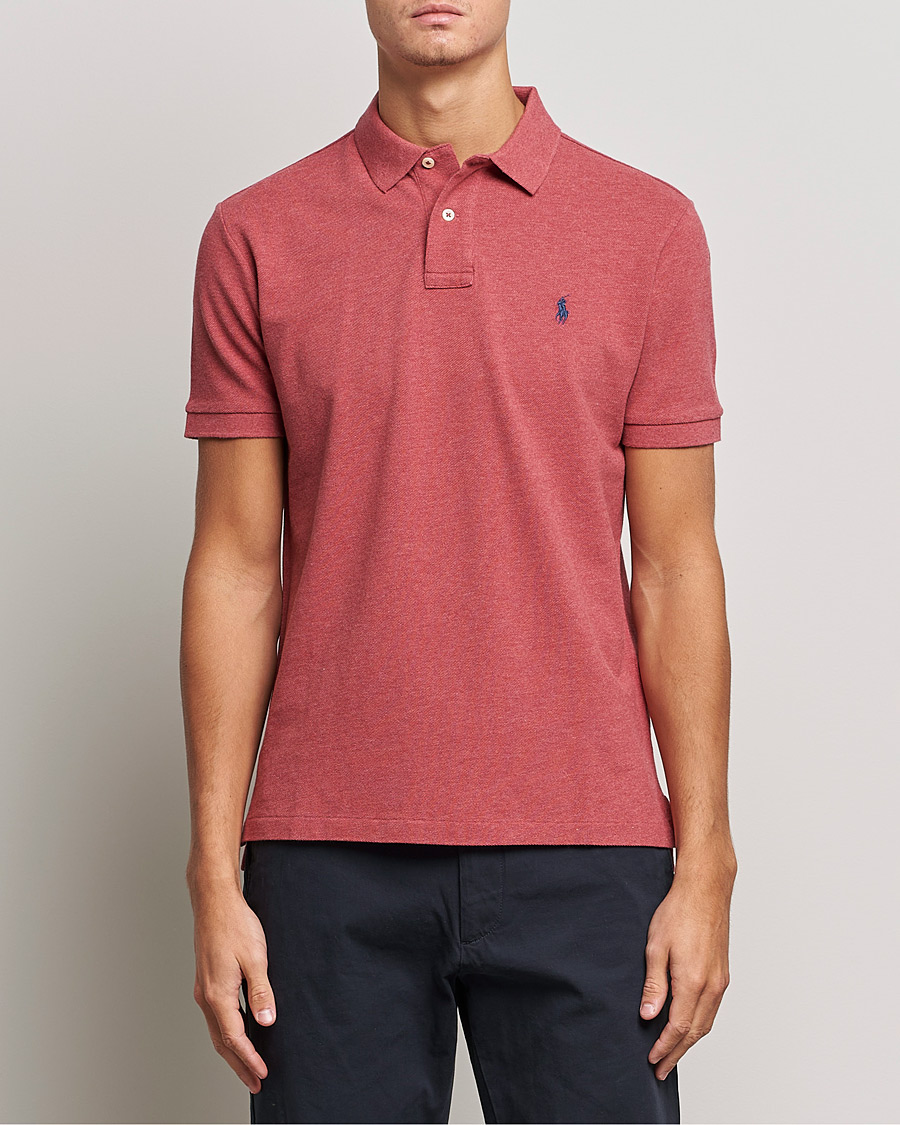 Heren | Polo's | Polo Ralph Lauren | Custom Slim Fit Polo Venetian Red Heather